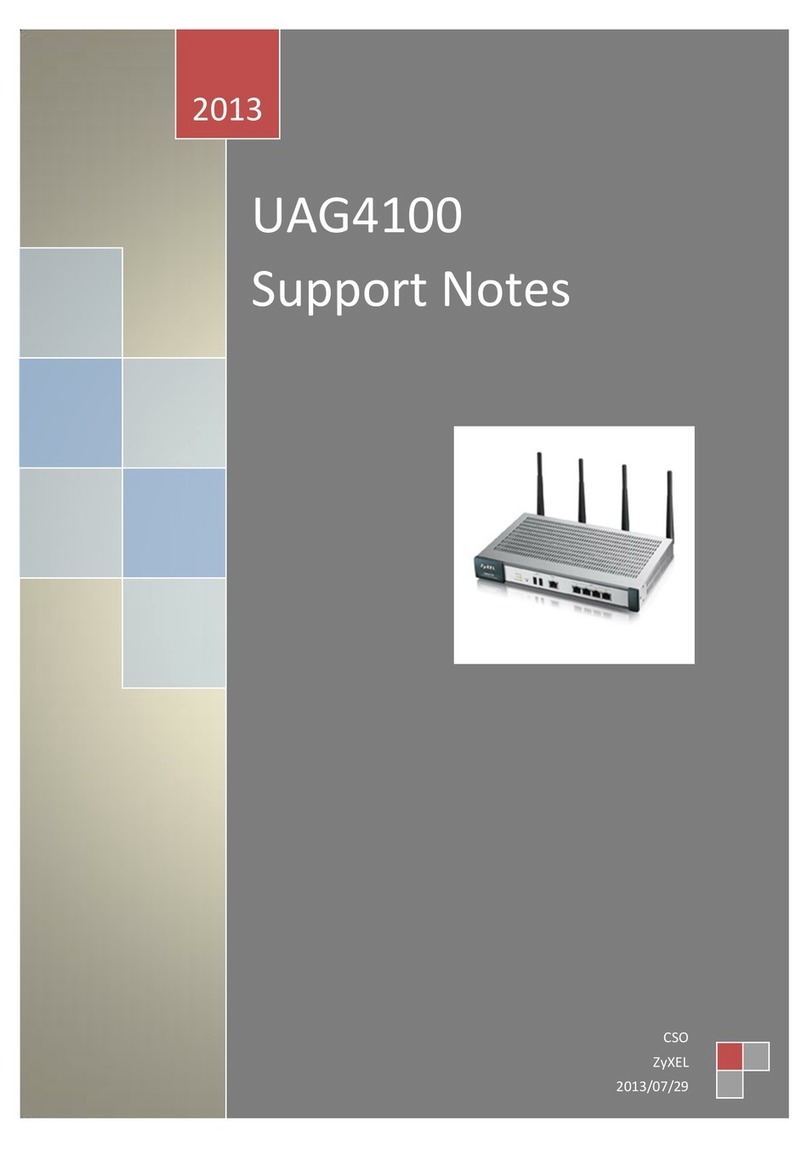 ZyXEL Communications UAG4100 Support notes