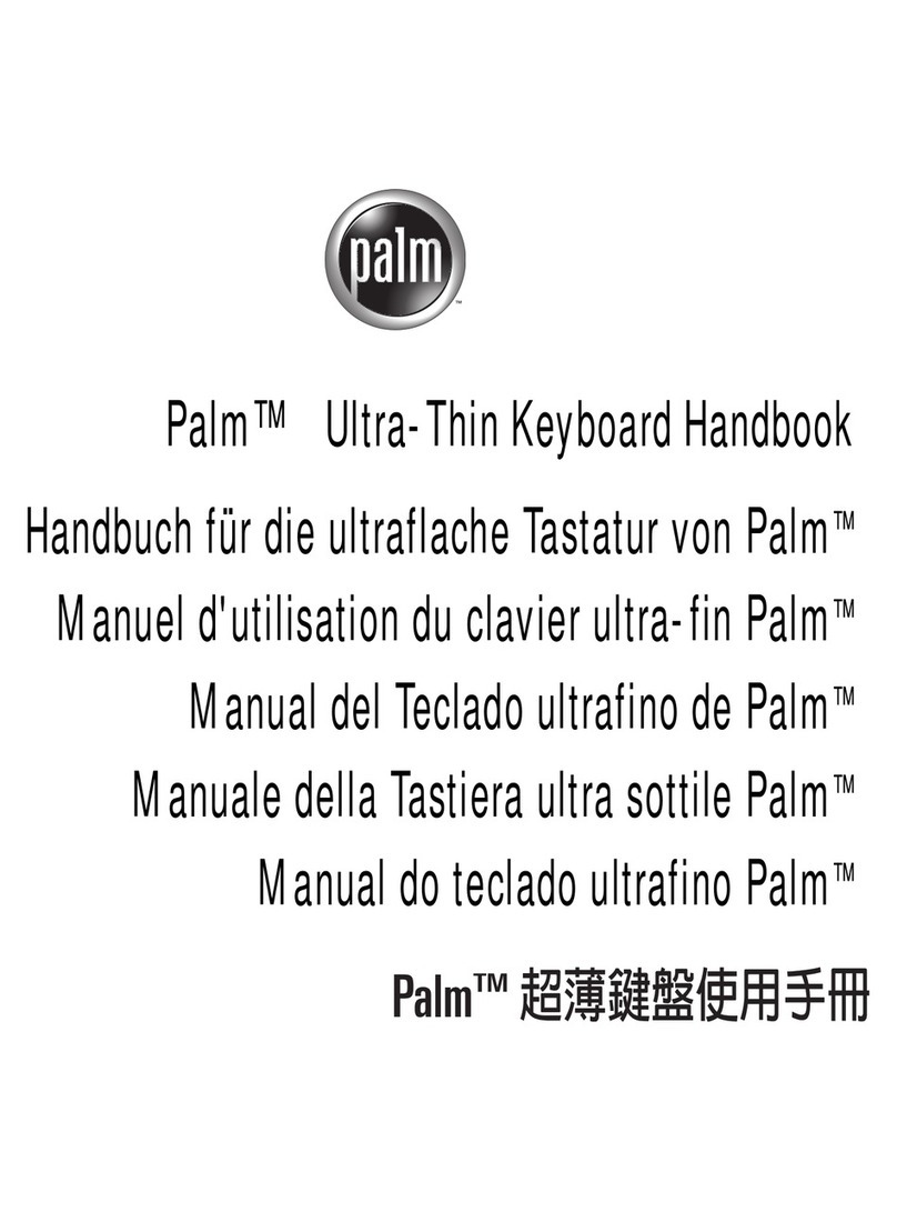 Palm Ultra-Thin Keyboard User manual