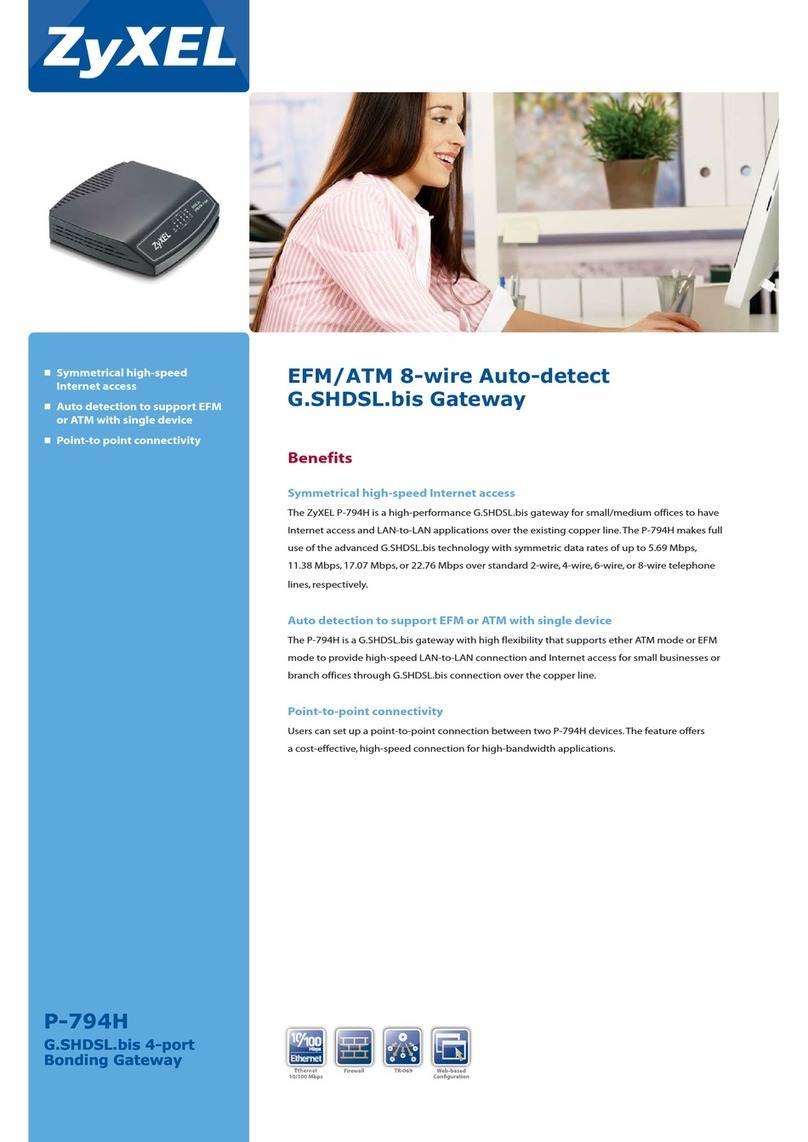 ZyXEL Communications P-794H Brochure & specs
