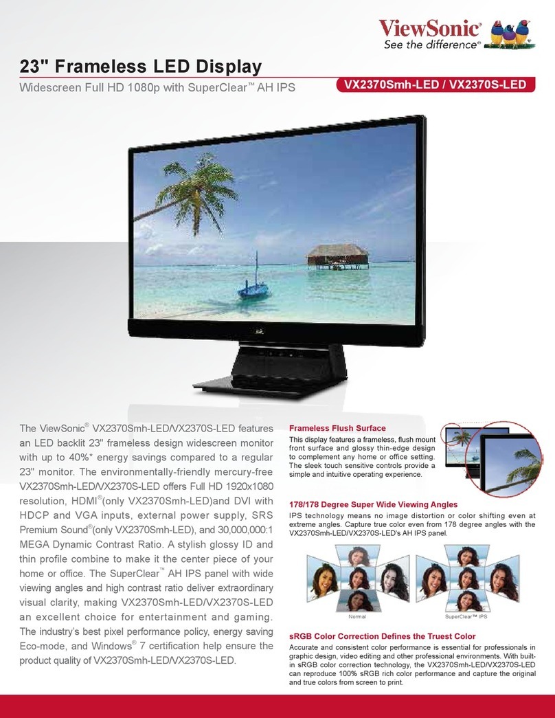 ViewSonic VX2370Smh-LED User manual