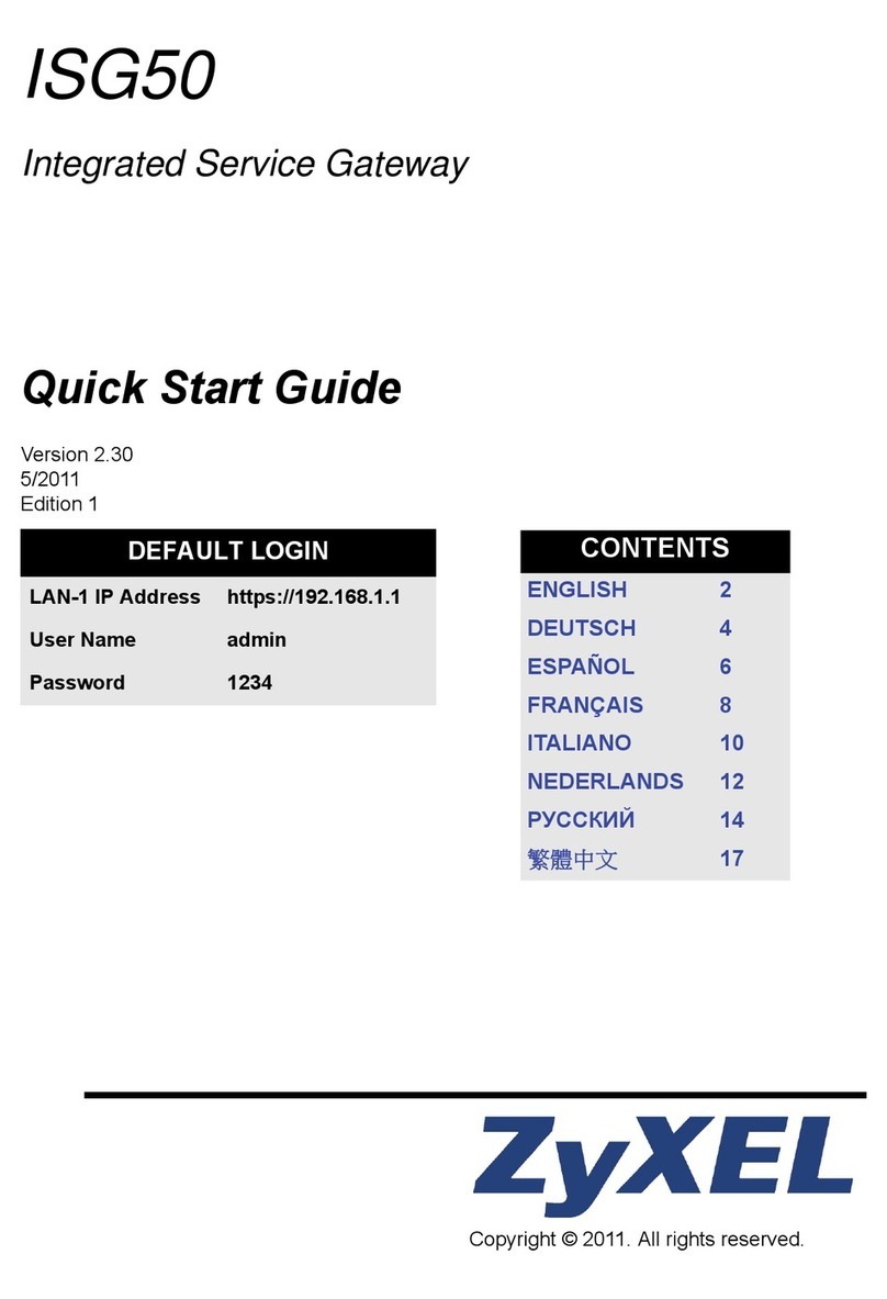 ZyXEL Communications ISG50 User manual