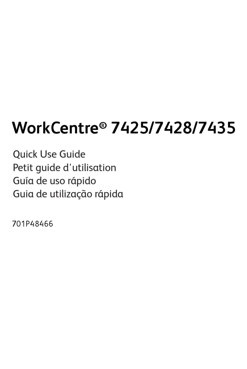 Xerox WORKCENTRE 7425 Operating manual