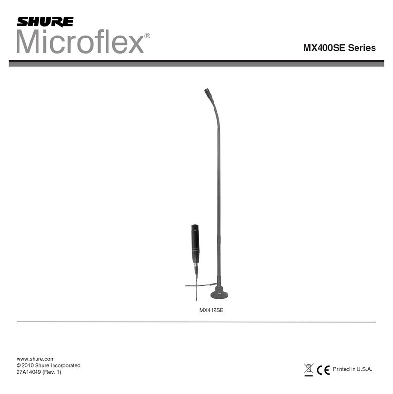 Shure Microflex MX400SE Series User manual