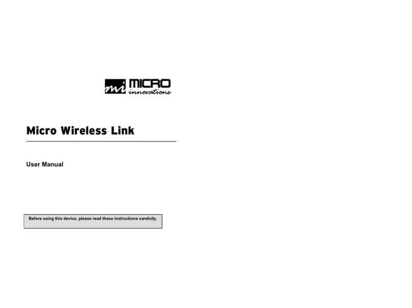 Micro Innovations micro wireless link User manual