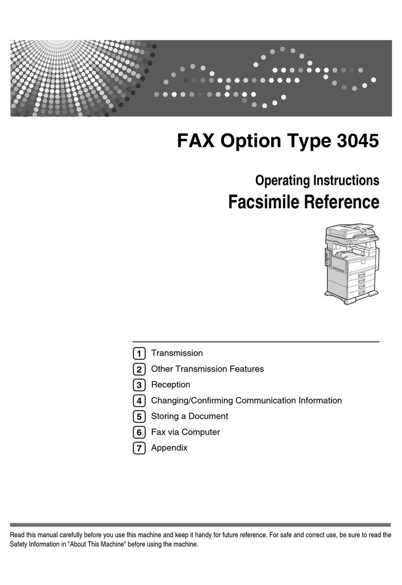 Ricoh 3045 - Aficio B/W Laser User manual
