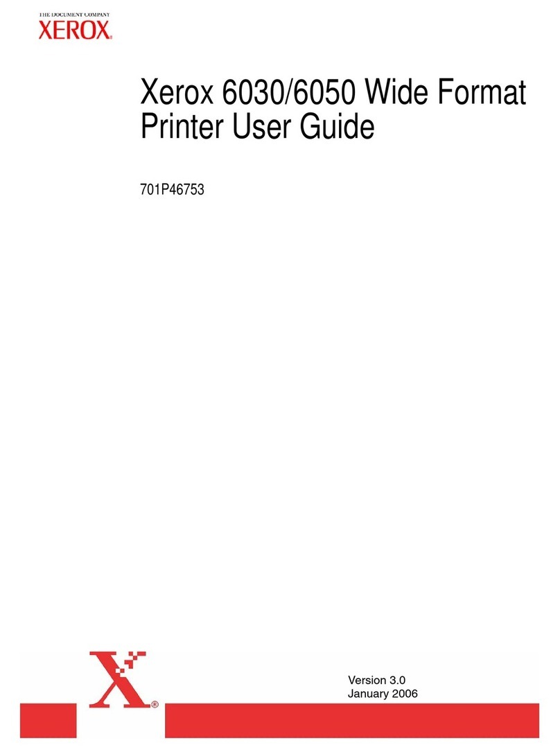 Xerox Wide Format 6050 User manual