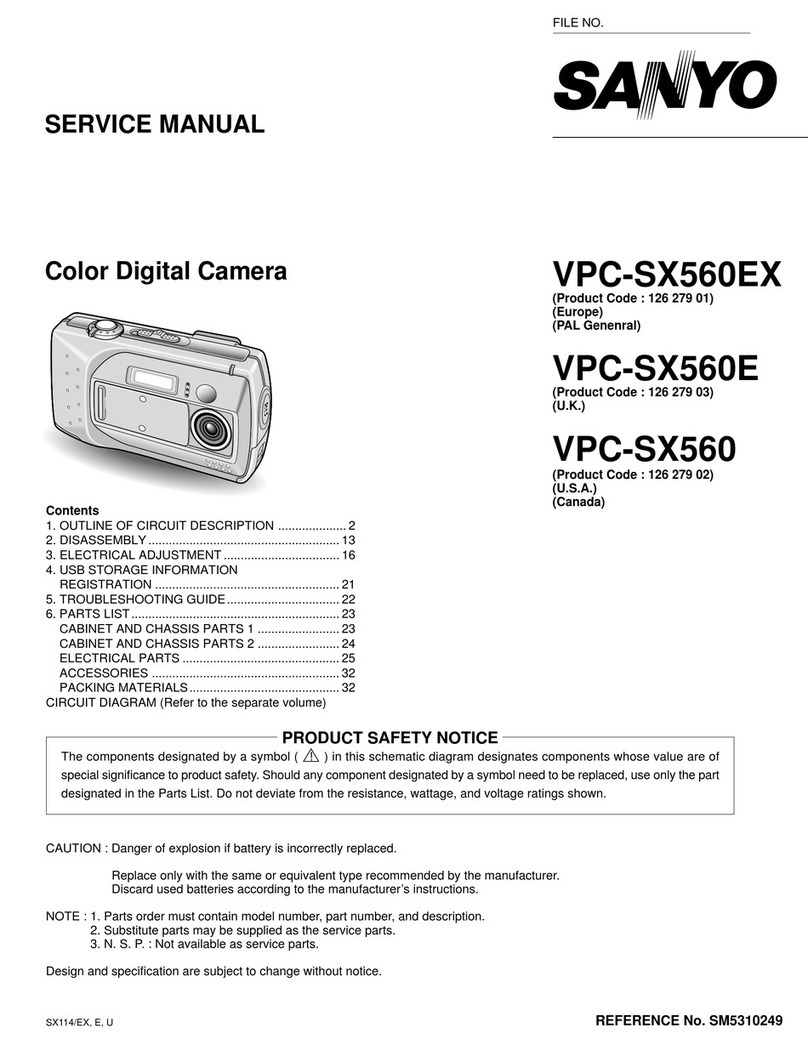 Sanyo VPC-SX 560EX User manual