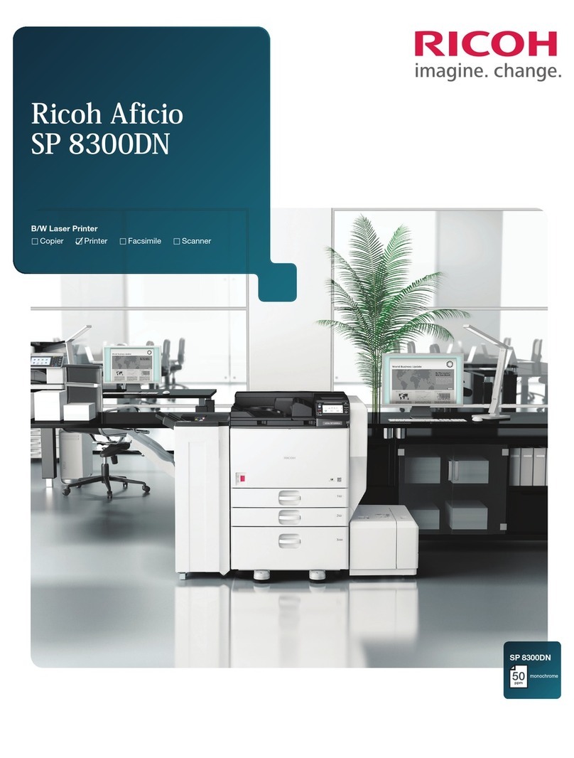 Ricoh Aficio SP 8300DN User manual