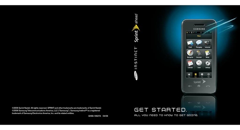 Samsung Sprint GH68-18627A quick start guide