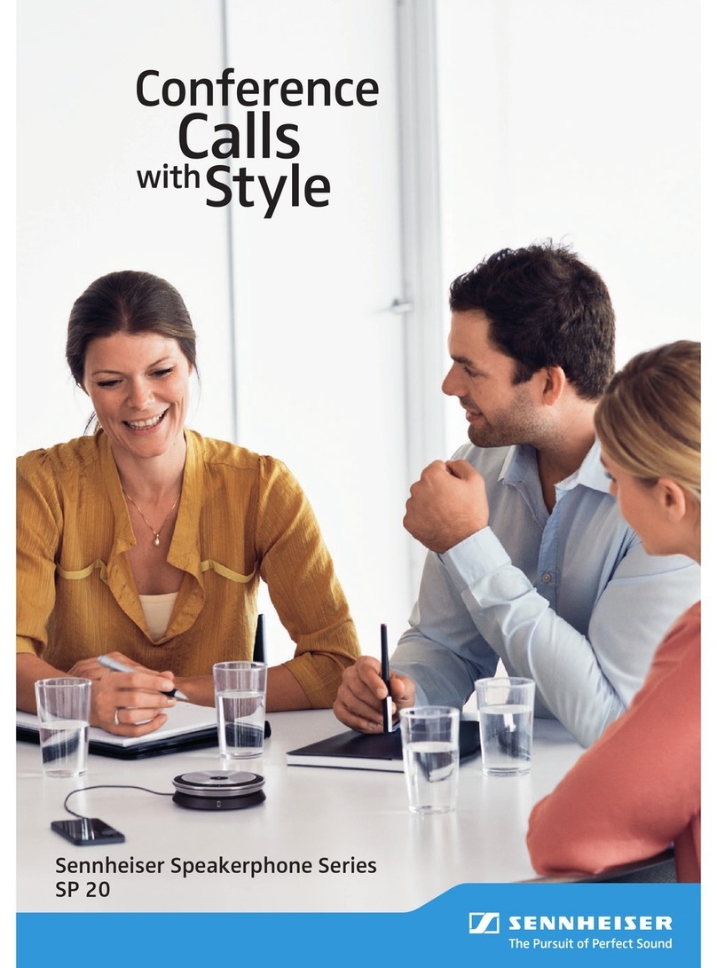 Sennheiser SP 20 User manual