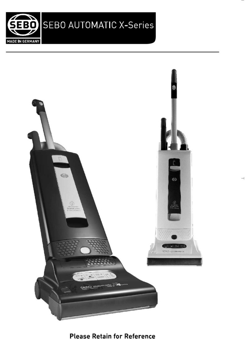 Sebo Automatic X-series owner's manual