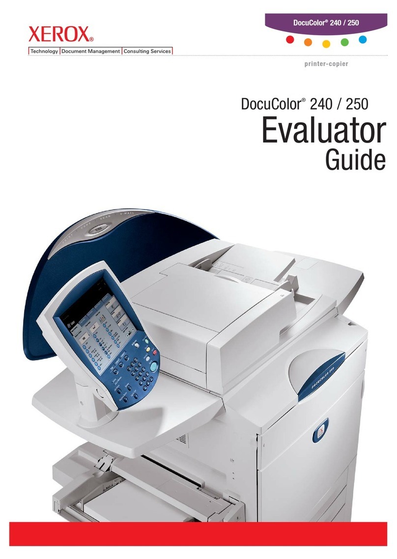 Xerox DocuColor 240 User manual