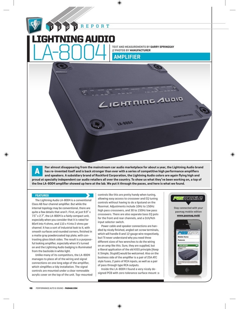 Lightning Audio LA-8004 Specifications