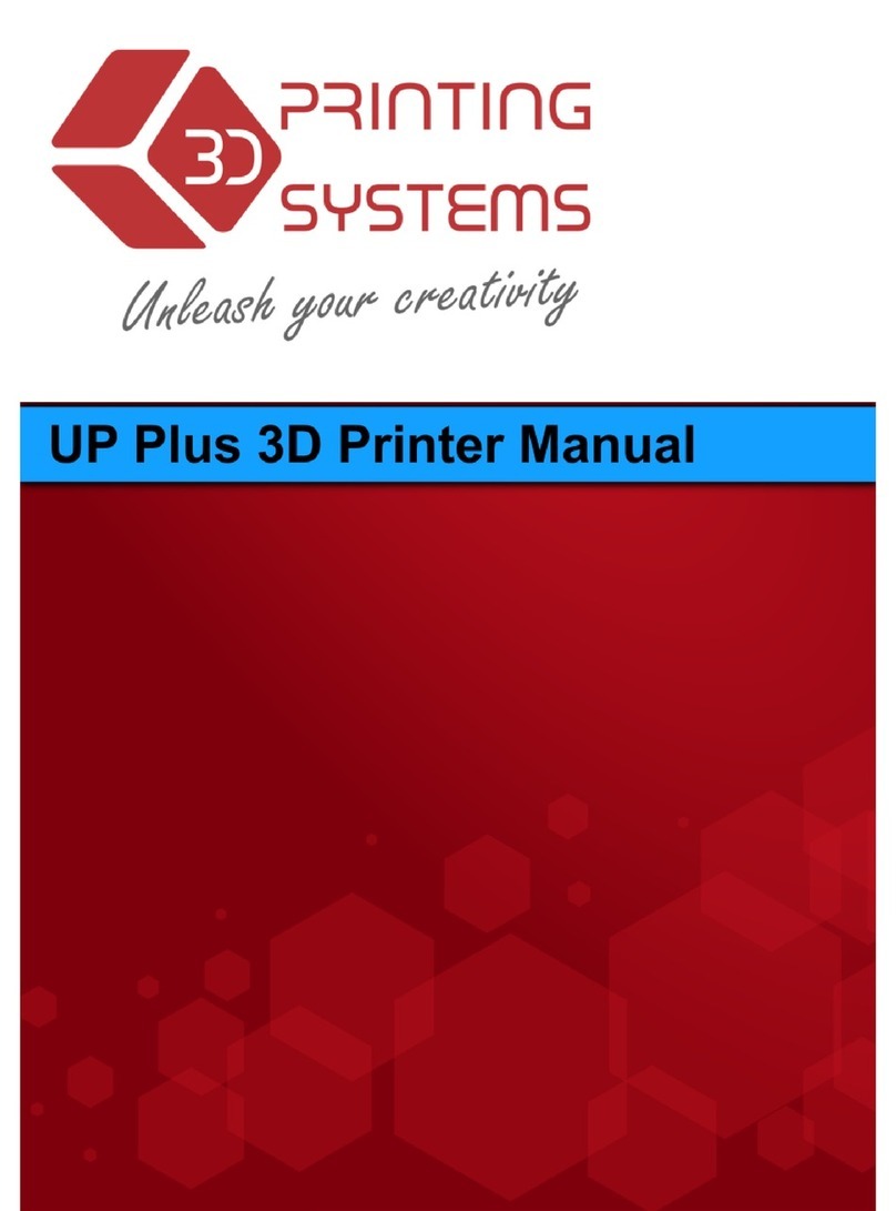 3D Printing Systems Up Plus User manual 3D Printing Systems Up Plus User manual