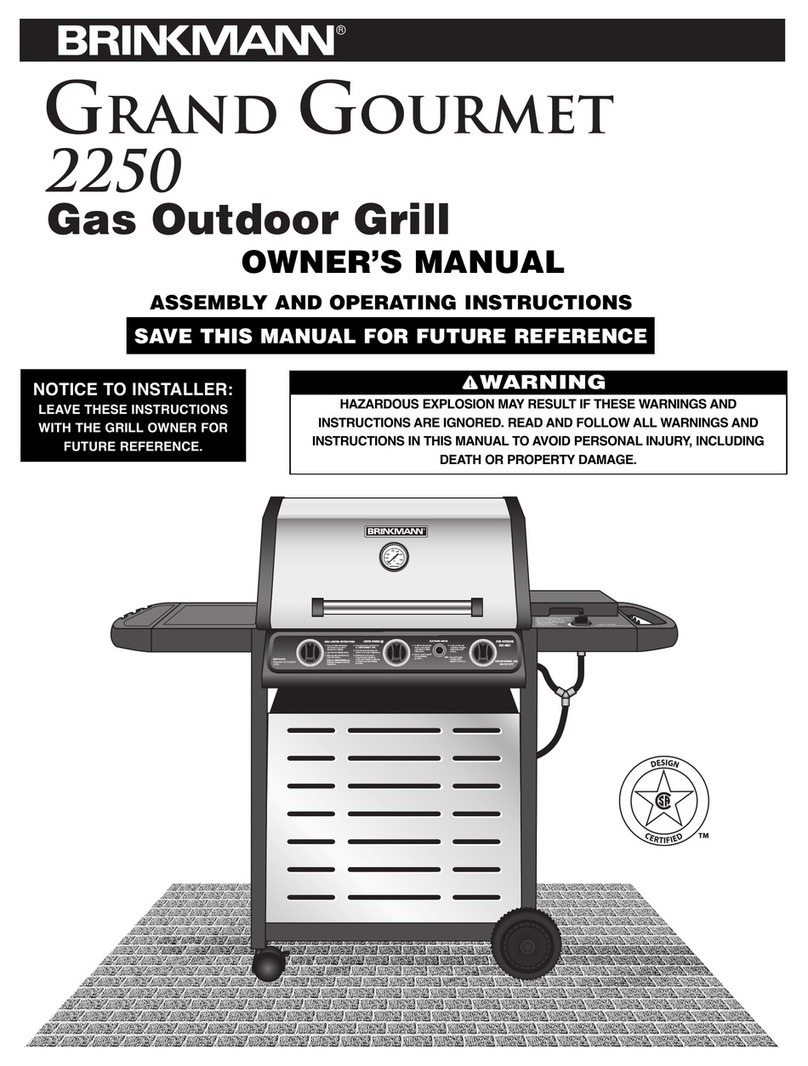 Brinkmann Grand Gourmet 2250 owner's manual