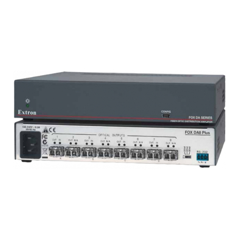 Extron electronics FOX DA8 Plus User manual