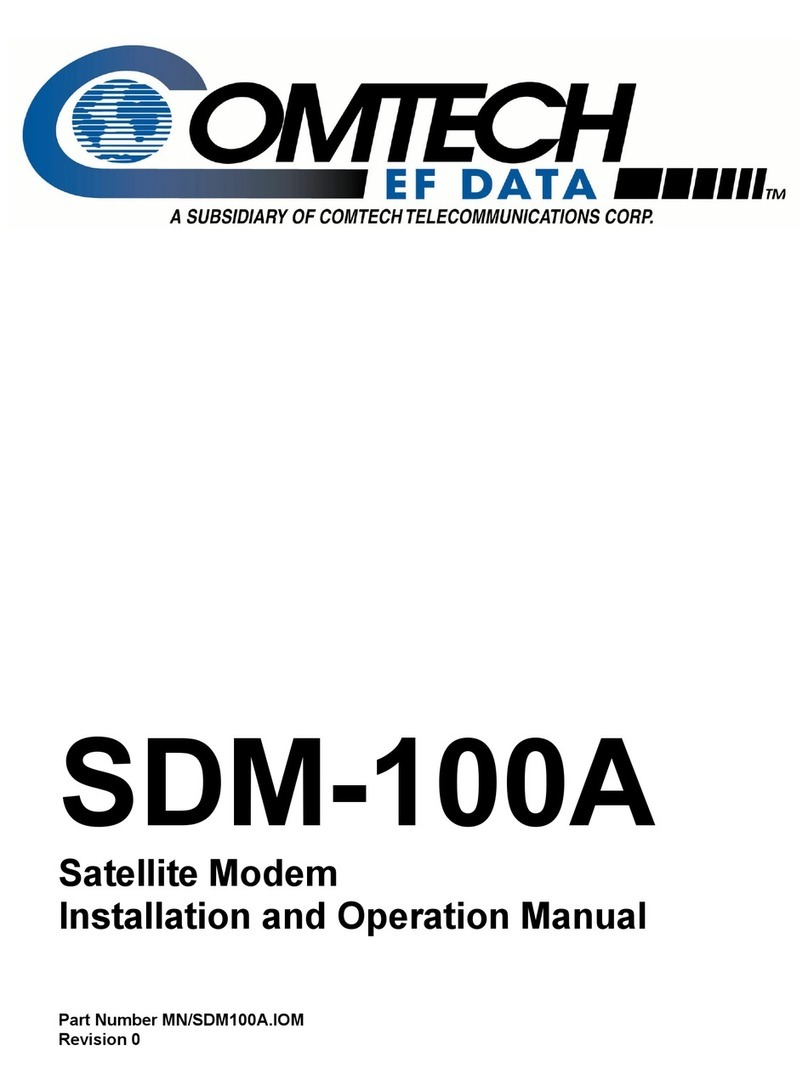 Comtech EF Data SDM-100A User manual
