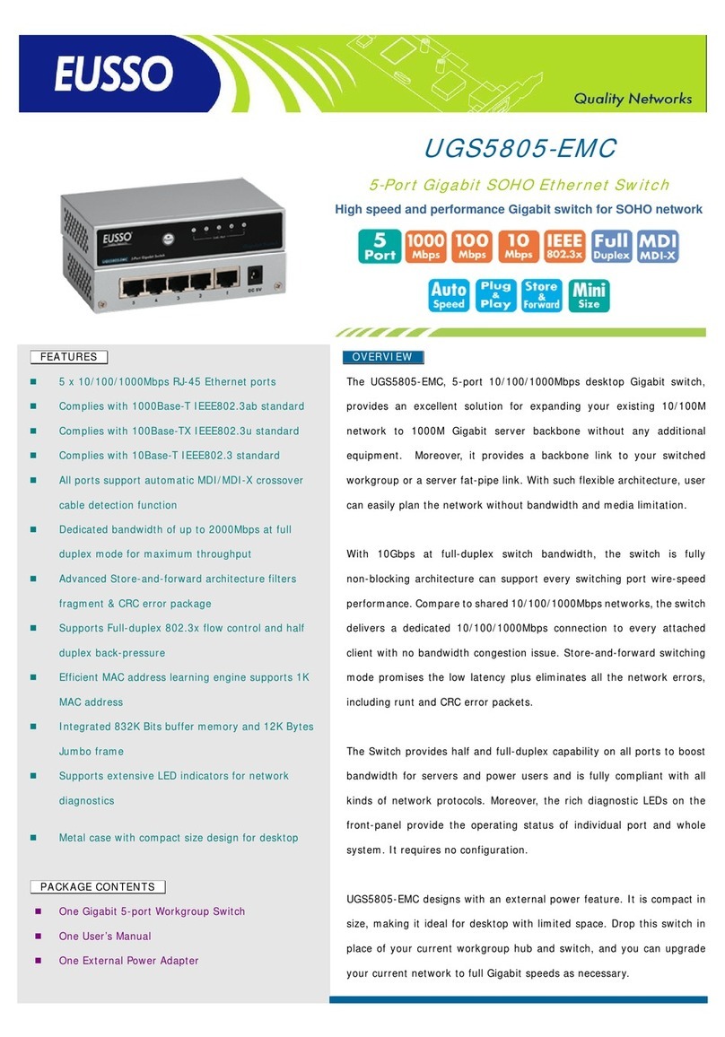Eusso UGS5805-EMC Specifications