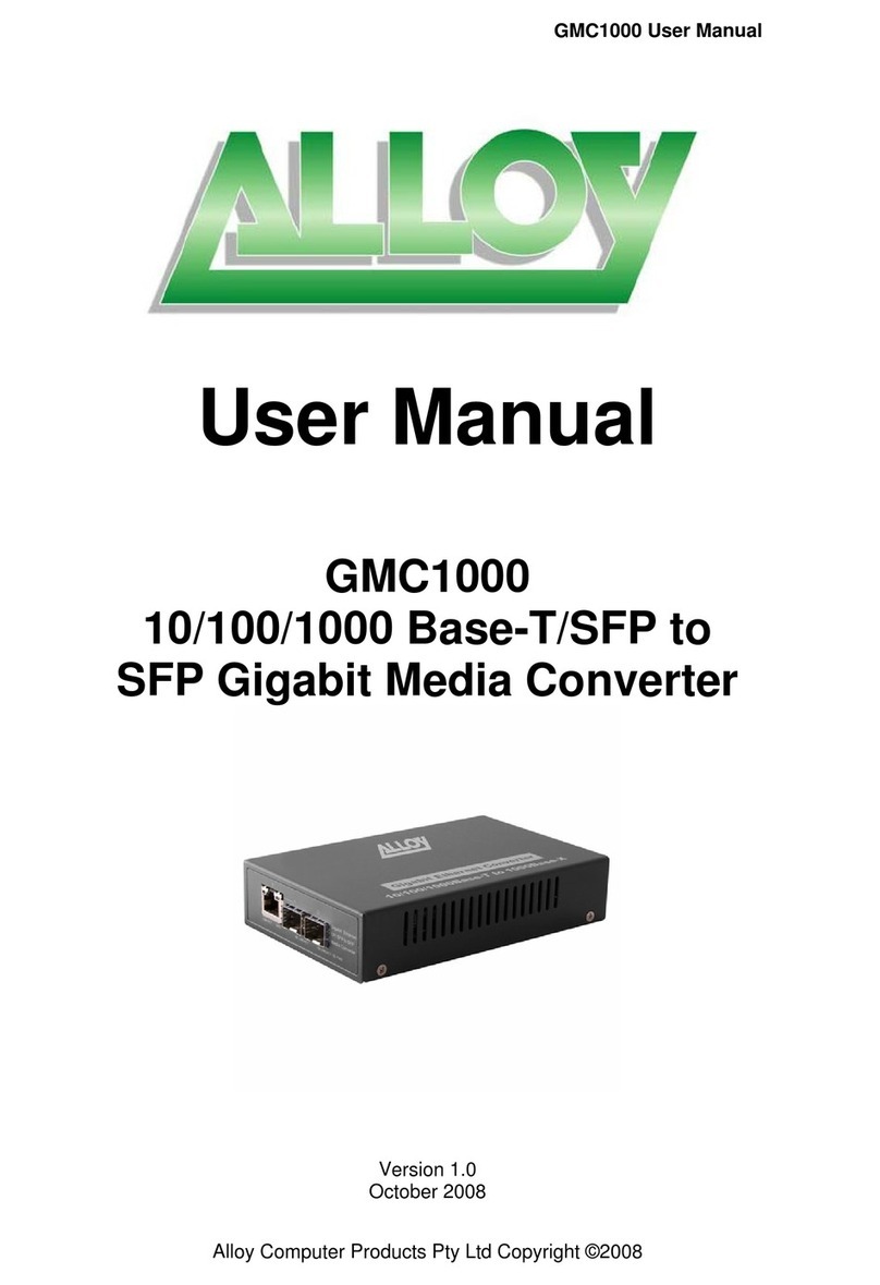 Alloy GMC1000 User manual