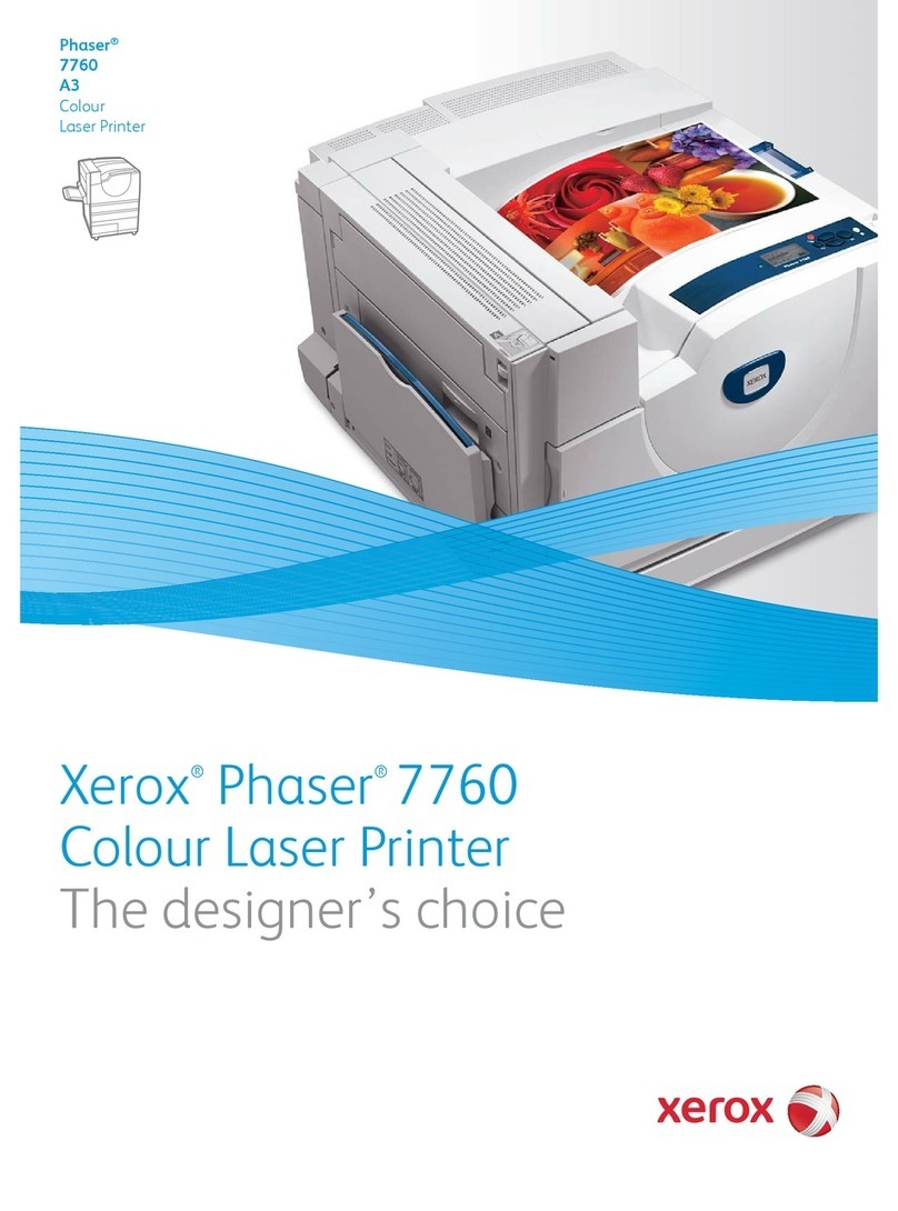 Xerox 7760DX - Phaser Color Laser Printer User manual