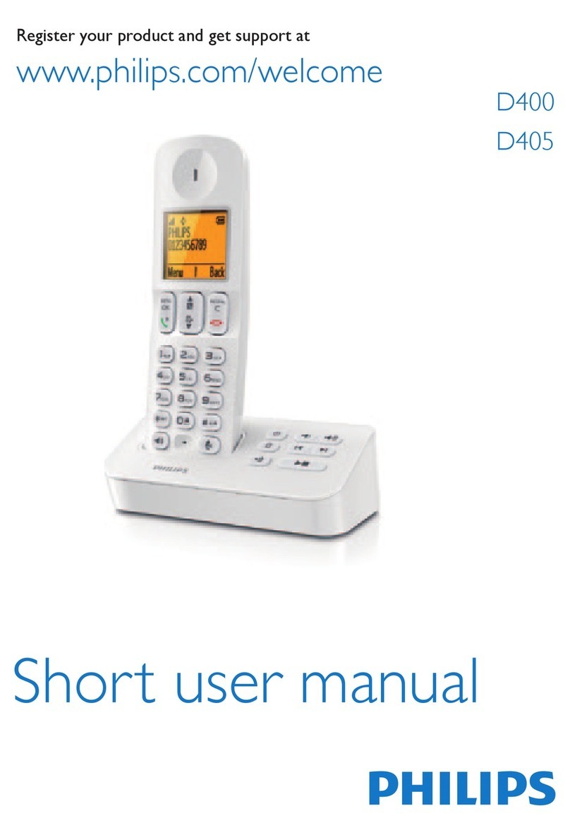 Philips D400 Short user manual