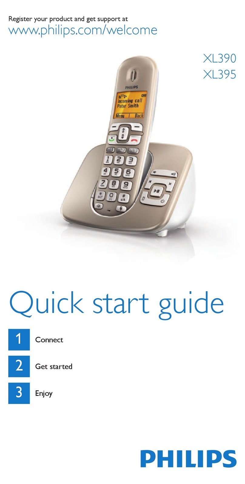 Philips XL390 quick start guide