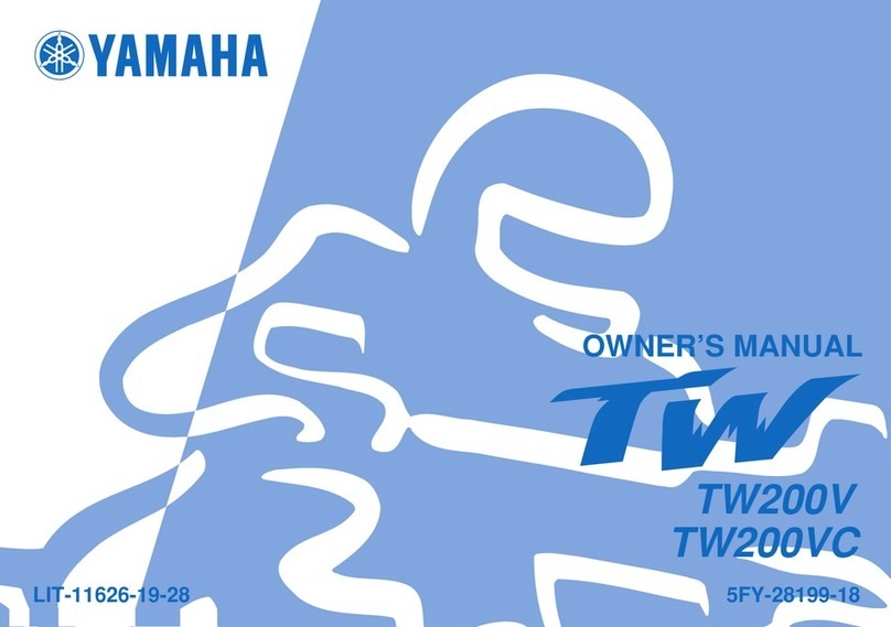 Yamaha TW200V owner's manual