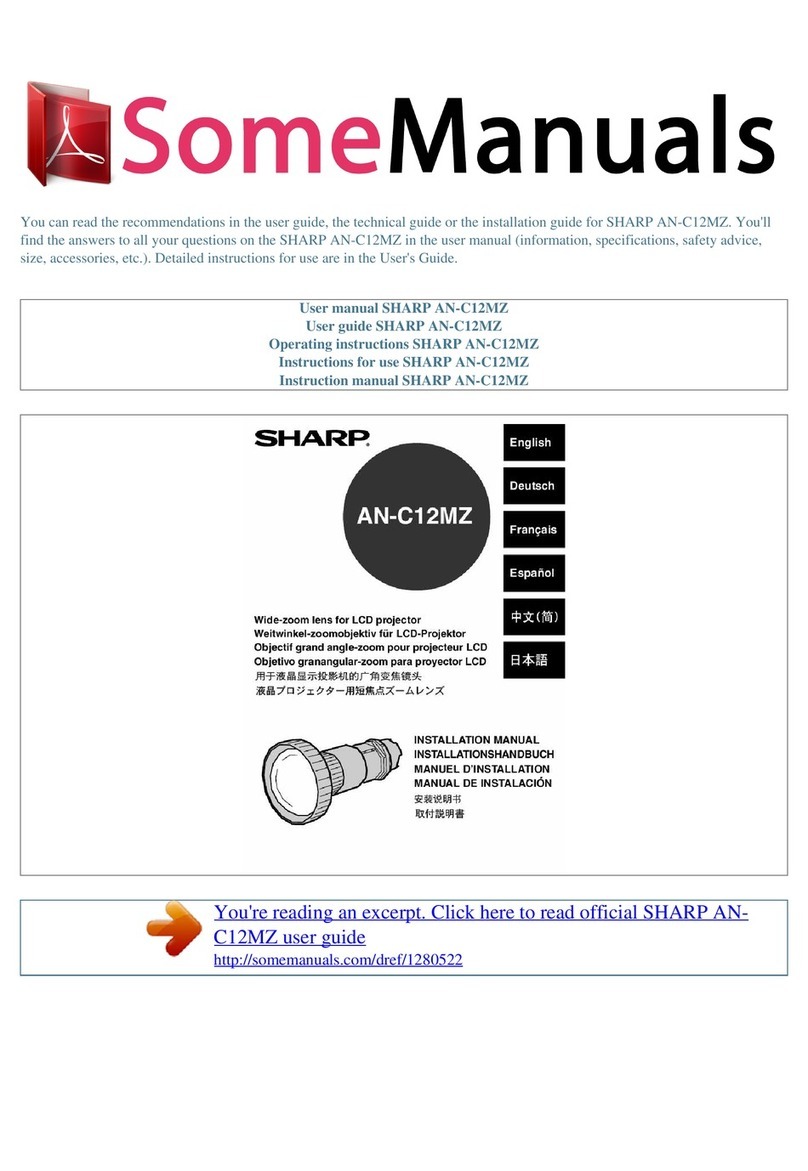 Sharp AN-C12MZ User manual