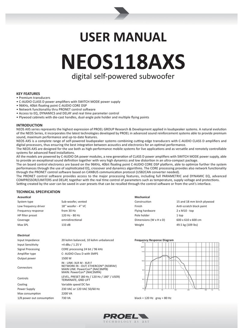 PROEL NEOS118AXS User manual