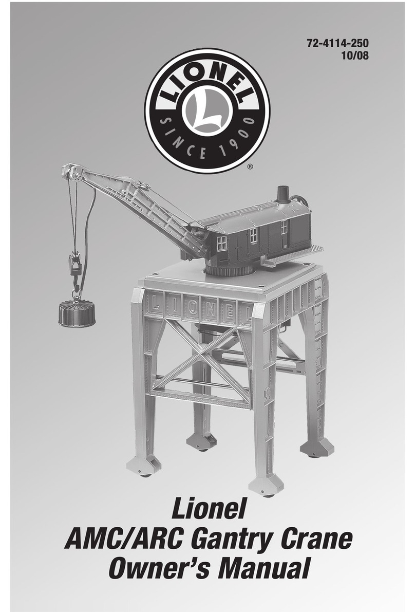 Lionel AMC/ARC Gantry Crane owner's manual