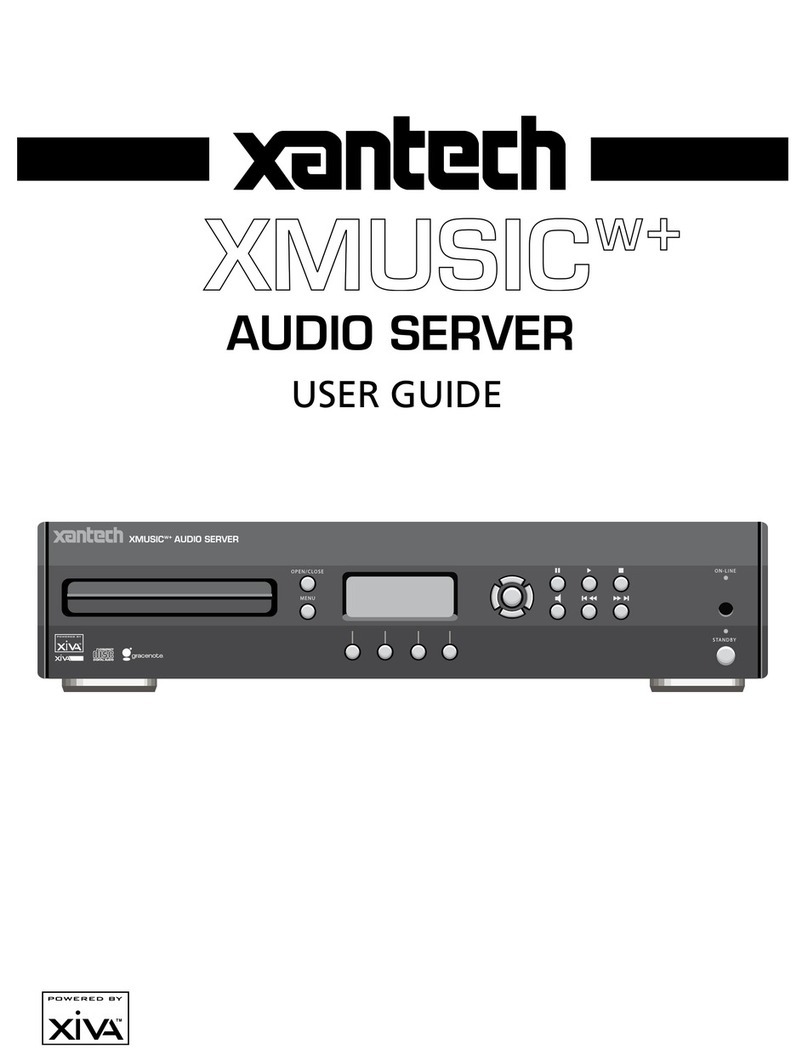 Xantech XMusicw+ user guide