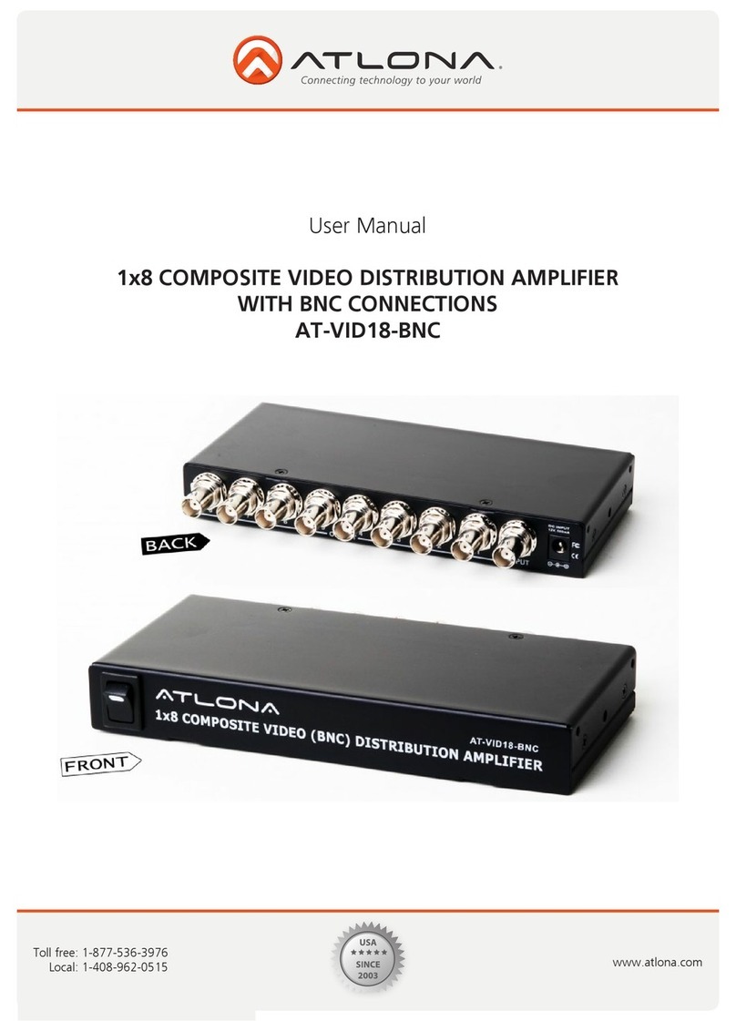 Atlona AT-VID18-BNC user manual