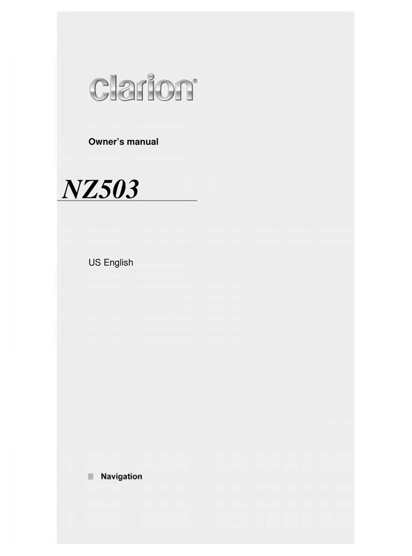 Clarion NZ503 User manual