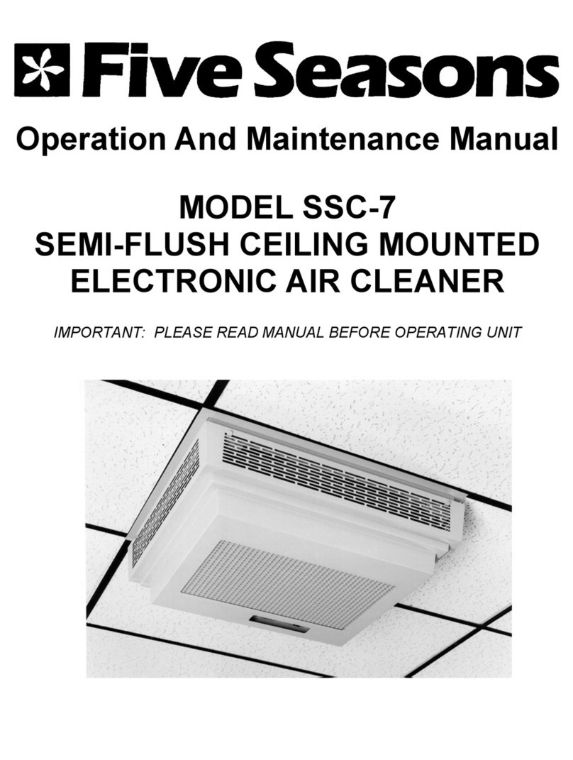 Five Seasons SSC-7 Operation and maintenance manual