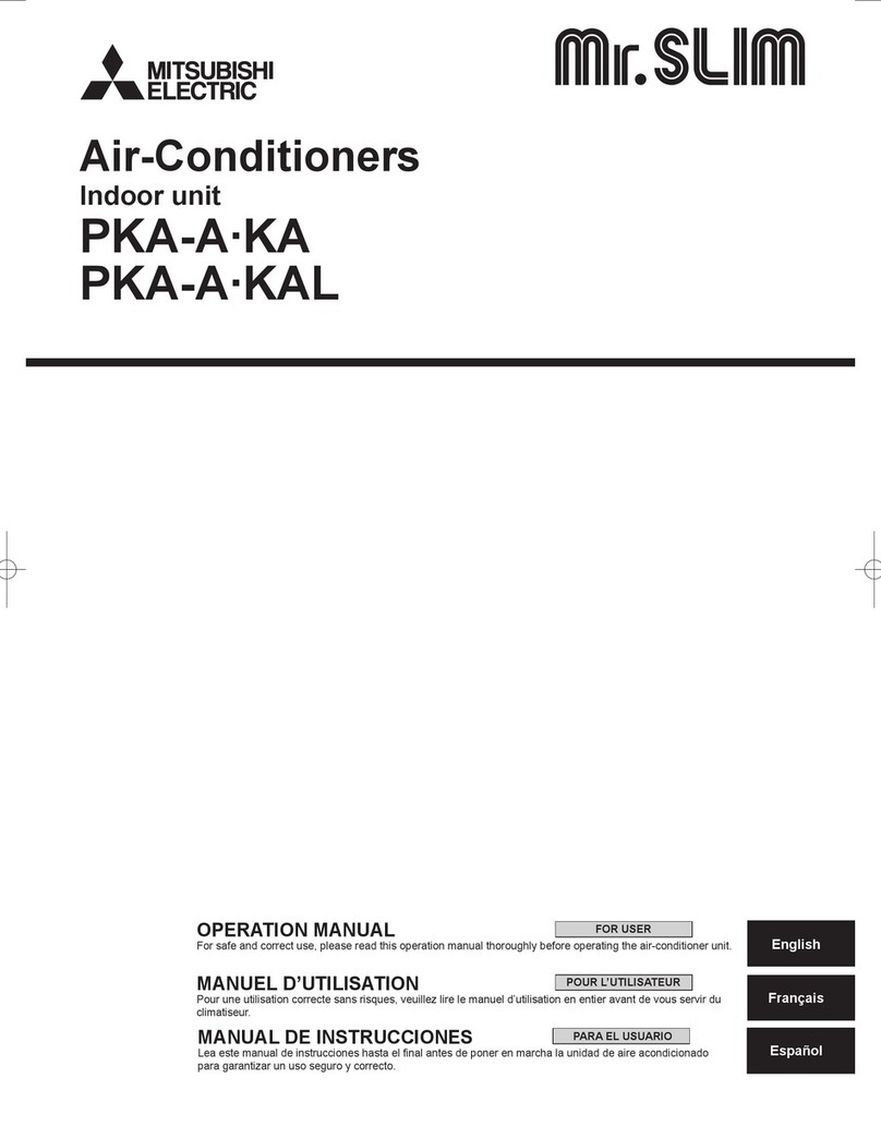 Mitsubishi Electric PKA-A KA User manual