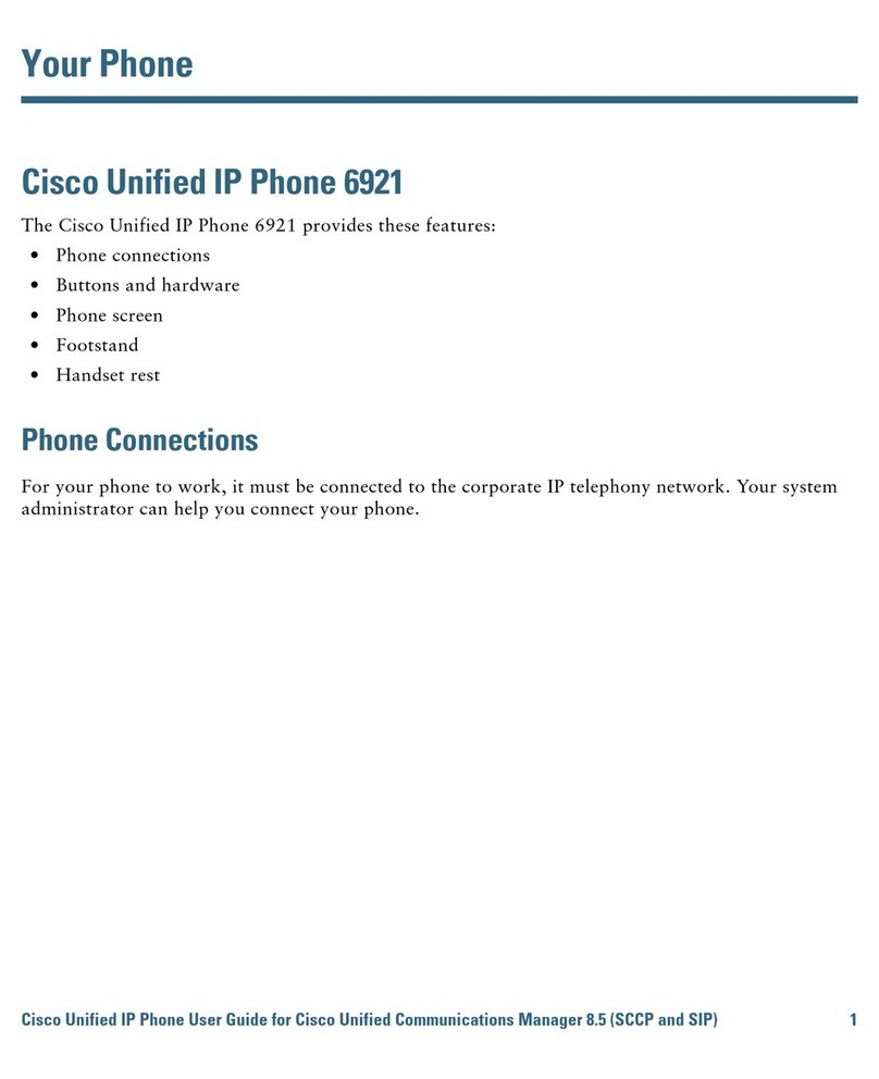Cisco Unified 6921 User manual