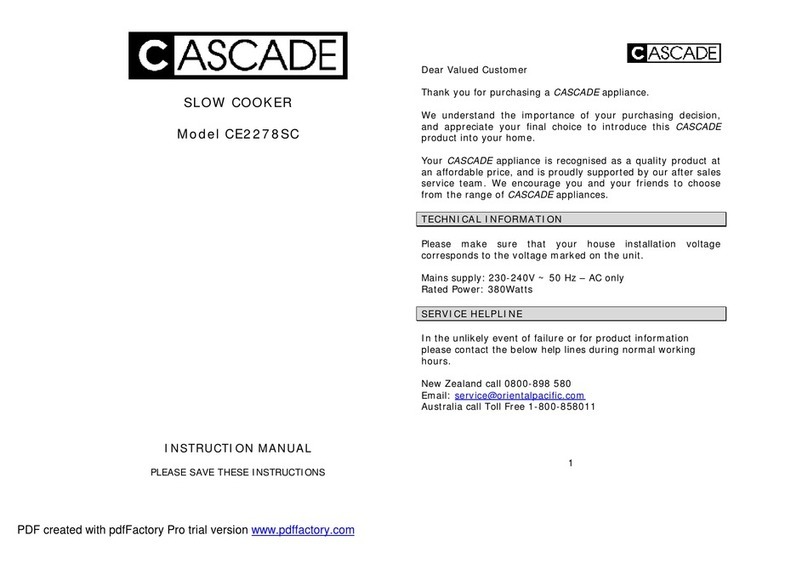 Cascade CE2278SC instruction manual