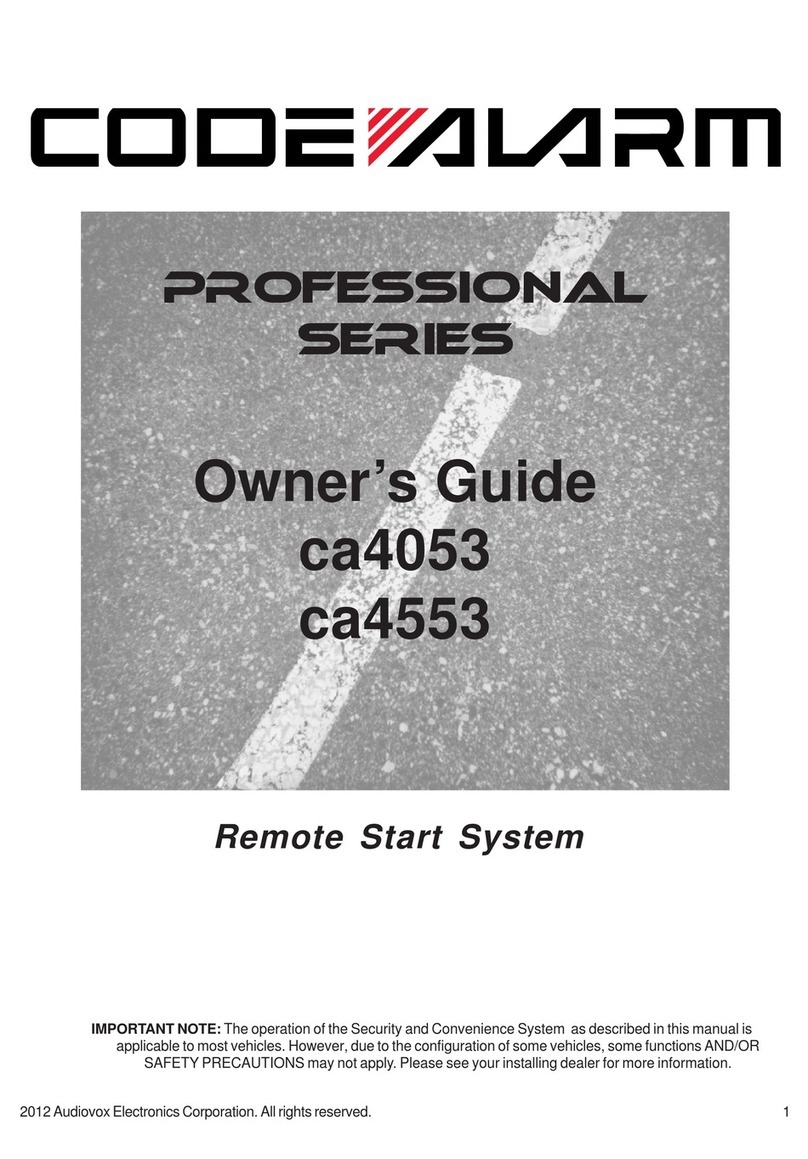 Code Alarm ca4053 User manual