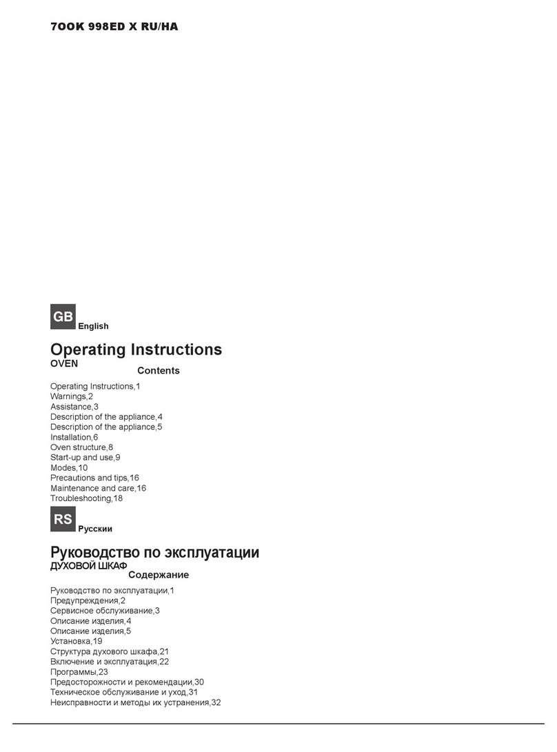 Hotpoint Ariston 7OOK 998ED X RU/HA User manual