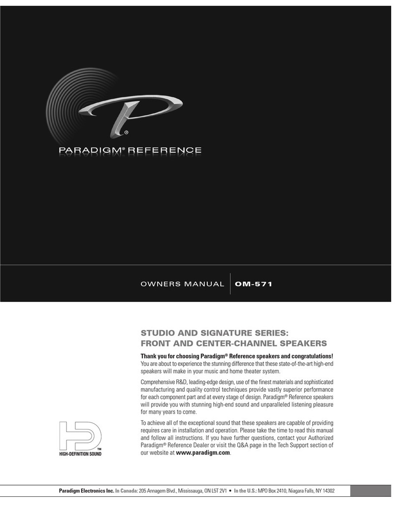 Paradigm OM-571 User manual