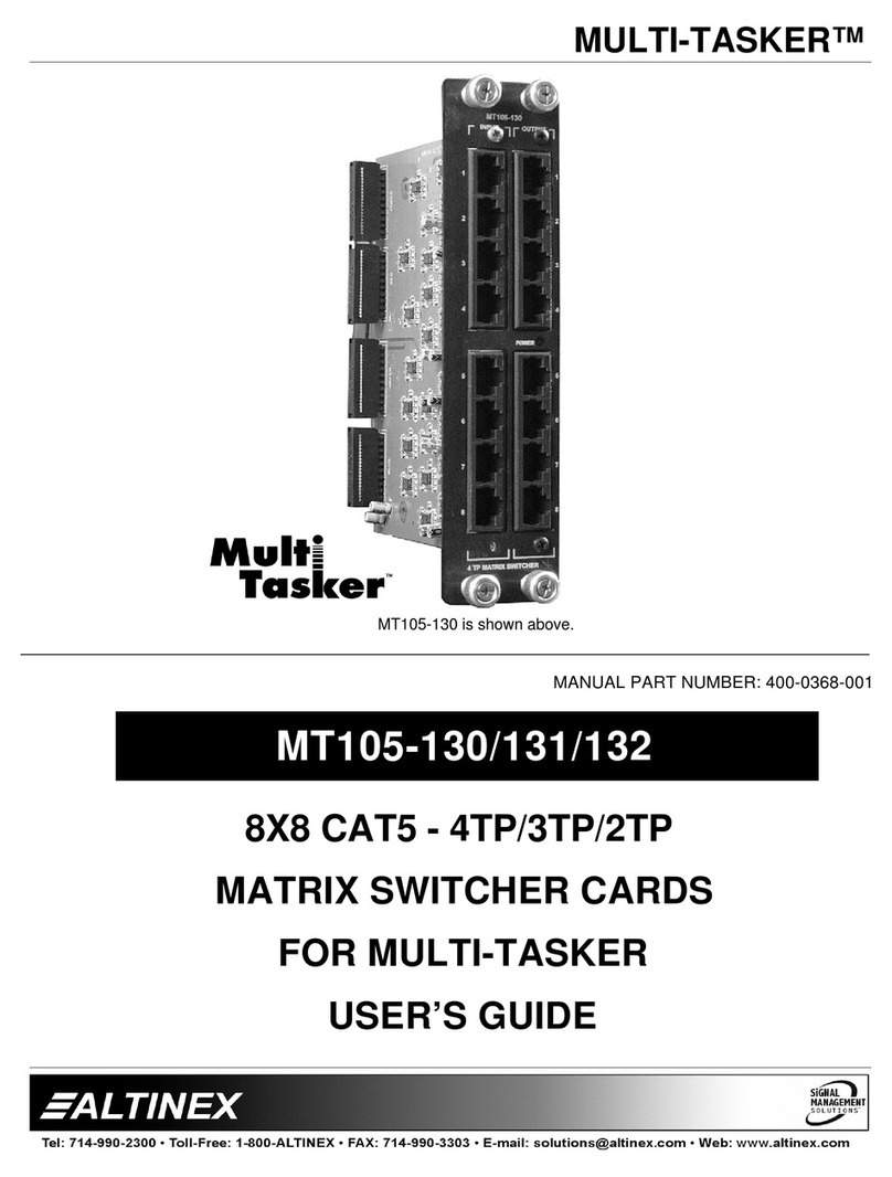 Altinex MULTI-TASKER MT105-130 User manual