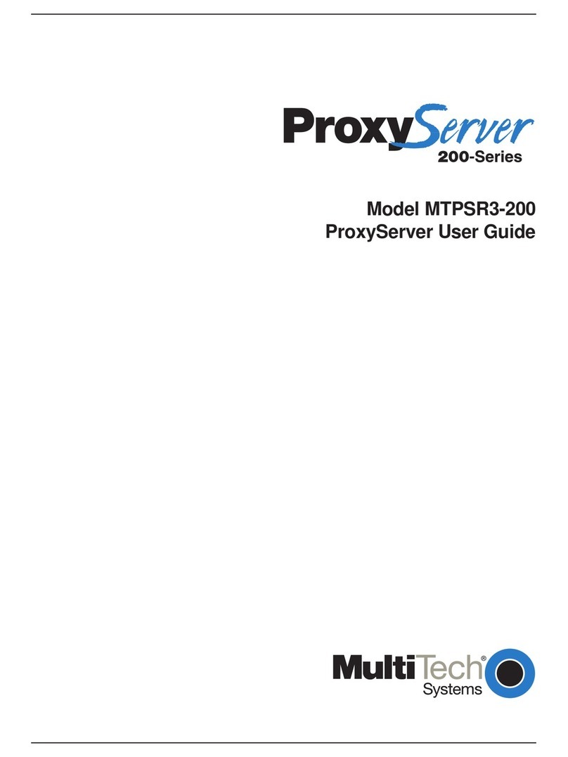 Multitech ProxyServer MTPSR3-200 User manual