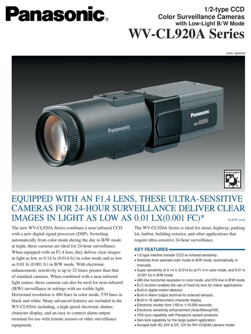 Panasonic WV-CL920A Series Brochure & specs