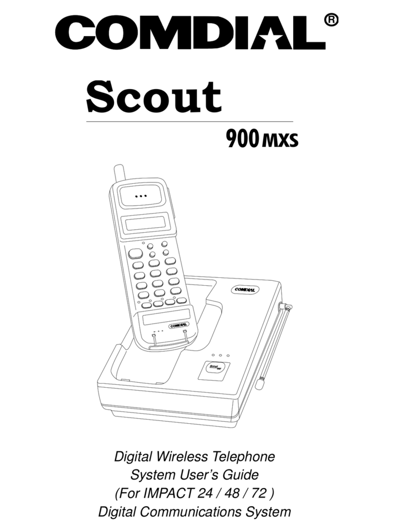 Comdial Scout 900 mxs User manual