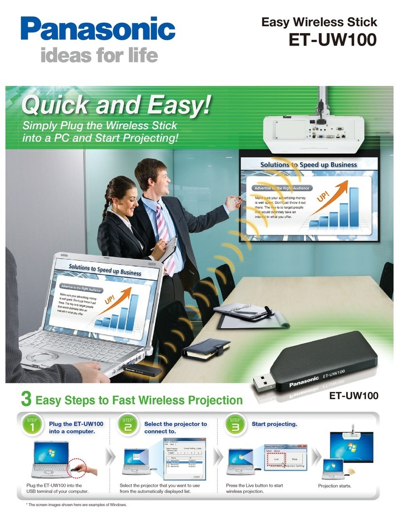 Panasonic ET-UW100 Brochure & specs
