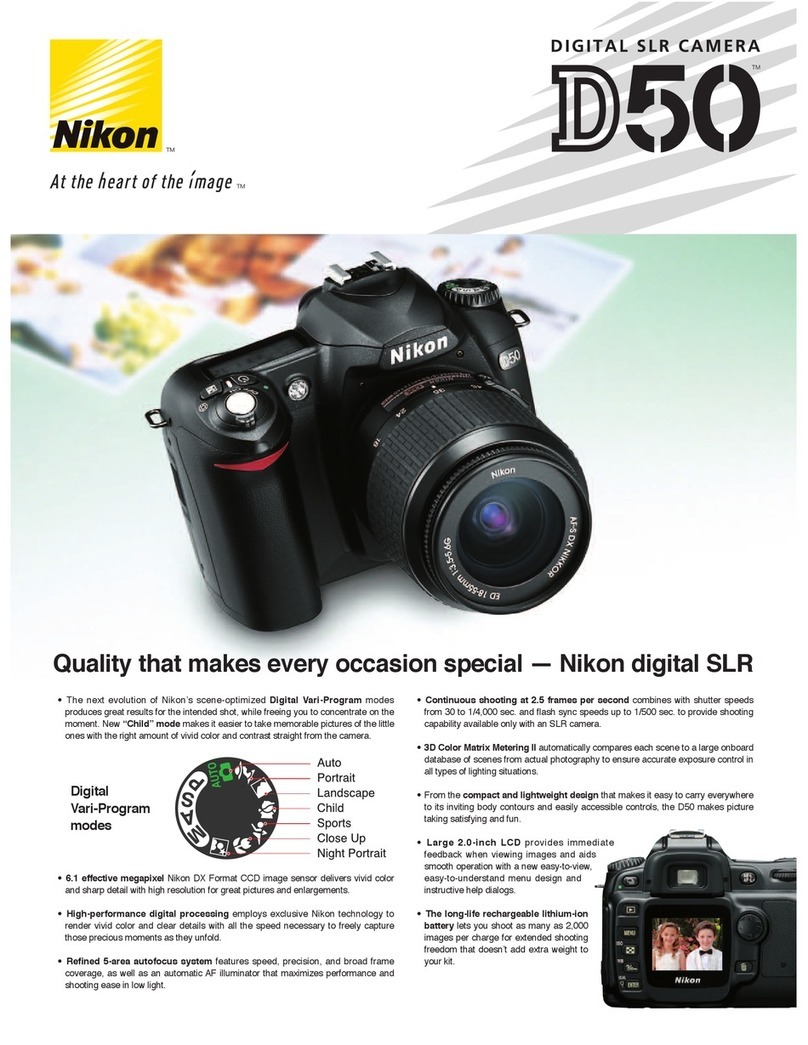 Nikon D50 User manual Nikon D50 User manual