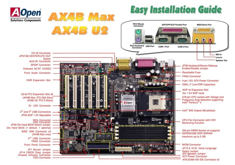 AOpen AX4B Max Datasheet