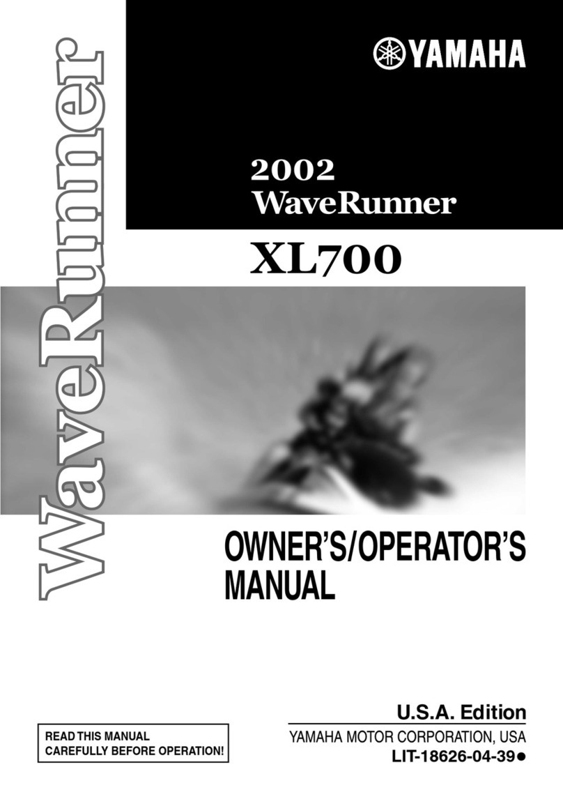 Yamaha XL700 WaveRunner 2001 Owner's/operator's manual Yamaha XL700 WaveRunner 2001 Owner's/operator's manual