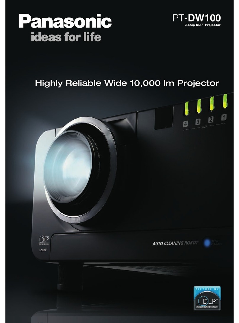 Panasonic PT-DW100 User manual