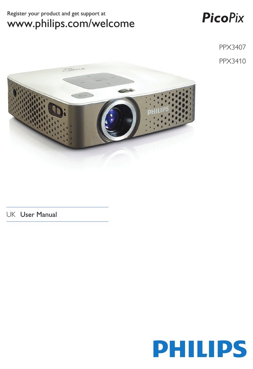 Philips PicoPix PPX3407 User manual Philips PicoPix PPX3407 User manual
